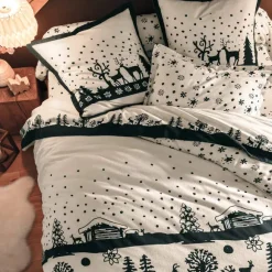 Hiver folk  Housse de couette