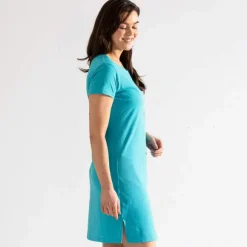 J'aime le yoga  Maxi t-shirt bleu azur