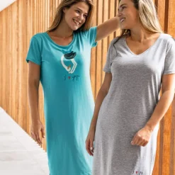 J'aime le yoga  Maxi t-shirt gris chiné