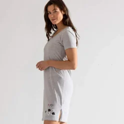 J'aime le yoga  Maxi t-shirt gris chiné