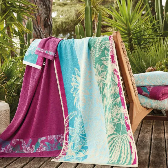 Jardin tropical 2 gants de toilette