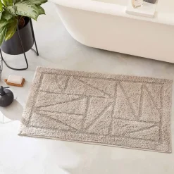 Jeu de lignes  Tapis de bain tufté