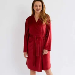 Joli fil rouge  Robe de chambre