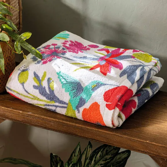 Le jardin du colibri Drap de bain