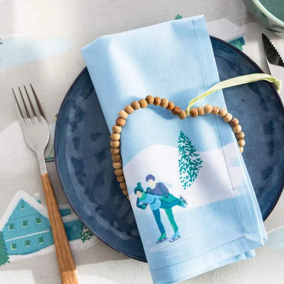 Les patineurs Serviettes de table