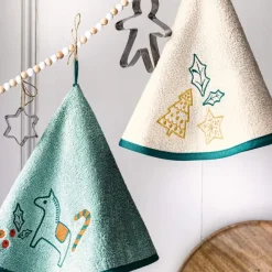 Les petits biscuits de Noël  2 essuie-mains