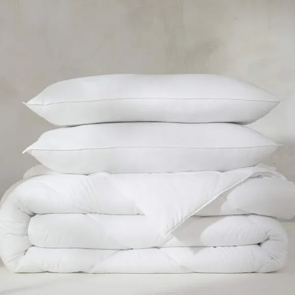 Microfibre 1er prix Couette et oreiller rectangulaire