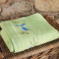 Mésanges et pommiers  Drap de bain