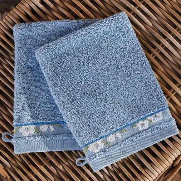 Mésanges et pommiers 2 gants de toilette