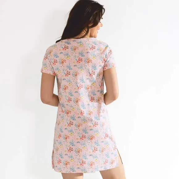 Récif arc-en-ciel Maxi t-shirt rose
