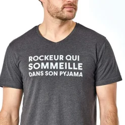 Rockeur dormeur  Pyjama short anthracite