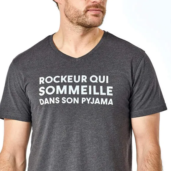 Rockeur dormeur Pyjama short anthracite