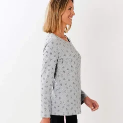 Rose bambou  T-shirt gris