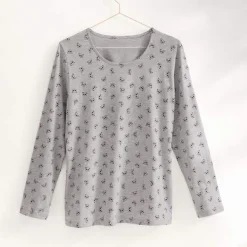 Rose bambou T-shirt gris