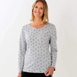 Rose bambou T-shirt gris