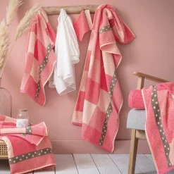 Rose blush Tapis de bain avec ou sans antidérapant