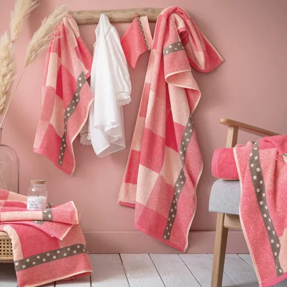 Rose blush Tapis de bain avec ou sans antidérapant
