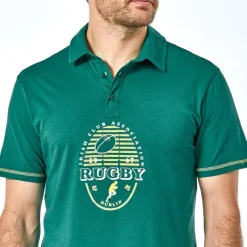 Rugby en folie  Pyjama short vert foncé