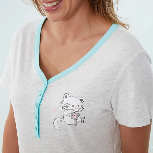 Réveil en fanfare été Chemise de nuit