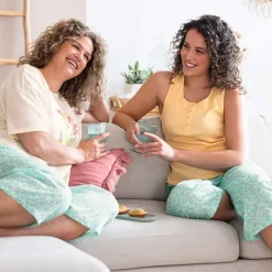 Rêves ensoleillés  Pantalon 7/8ème menthe