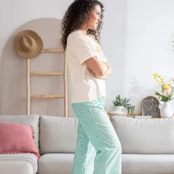 Rêves ensoleillés  Pantalon 7/8ème menthe