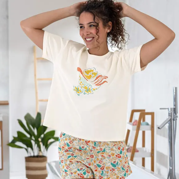 Rêves ensoleillés T-shirt écru