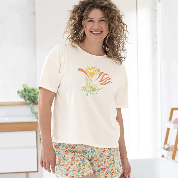 Rêves ensoleillés T-shirt écru