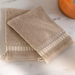 Sable et océans 2 gants de toilette