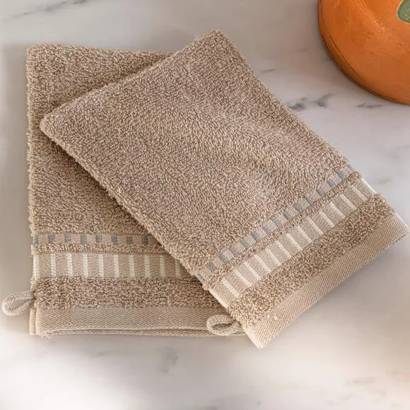 Sable et océans 2 gants de toilette