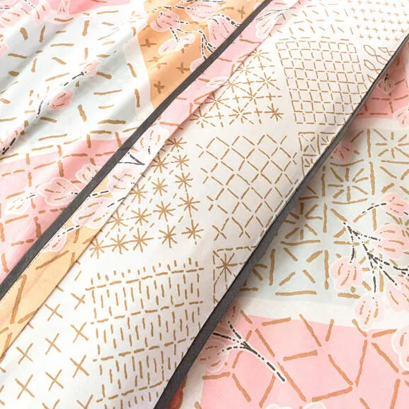 Sashiko en fleursLinge de lit