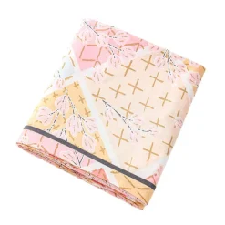 Sashiko en fleursLinge de lit