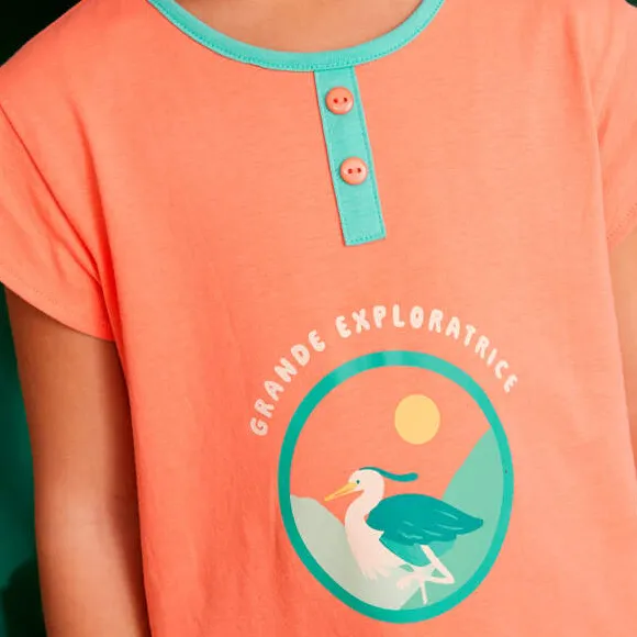 Sentier des explorateurs Pyjama corail