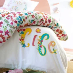 Smile at life  Housse de couette et taie d'oreiller