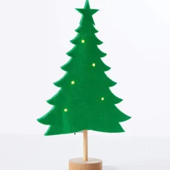 Soirée étincelante  Sapin lumineux en feutrine