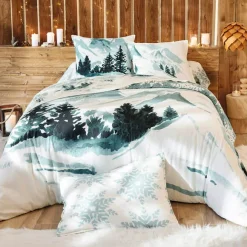 Sommets enneigés  Drap