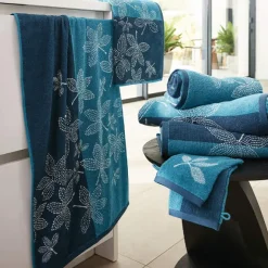 Souffle printanier  2 gants de toilette