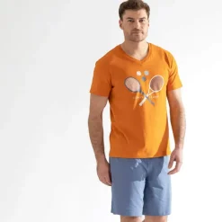 Style tennis  Pyjama short ocre
