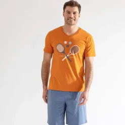 Style tennis  Pyjama short ocre
