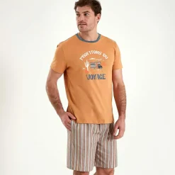 Symphonie des dunes  Pyjama short ocre