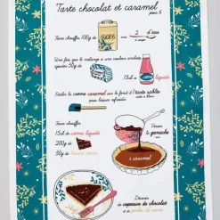 Tout chocolat 3 torchons et 3 essuie-mains