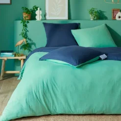 Uni jersey  Housse de couette et taie d'oreiller