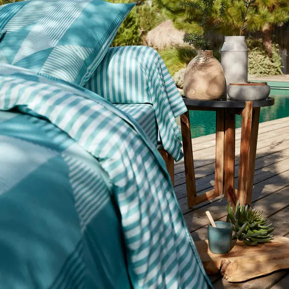 Variations turquoise Housse de couette