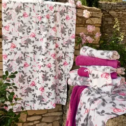Voile de camélia  2 gants de toilette