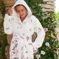Voile de camélia  Peignoir à capuche